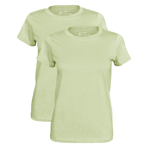 2 Stück Damen T-Shirt O-Neck - Tee