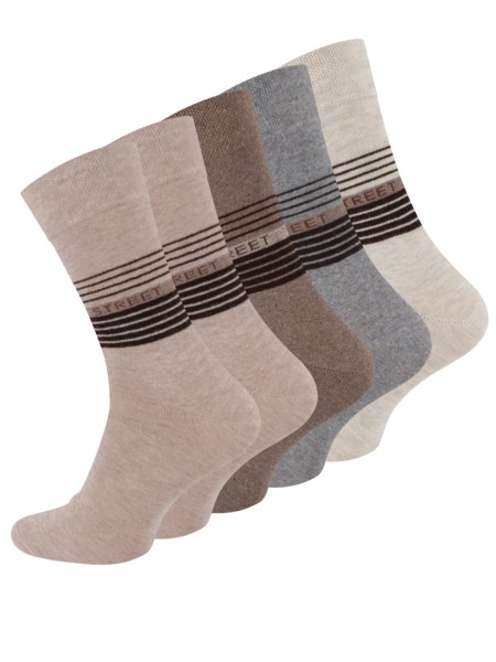 Men cotton socks "STREET" with rings