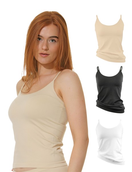 Ladies Microfibre Seamless Vest-Shirt-Undershirt, High Quality