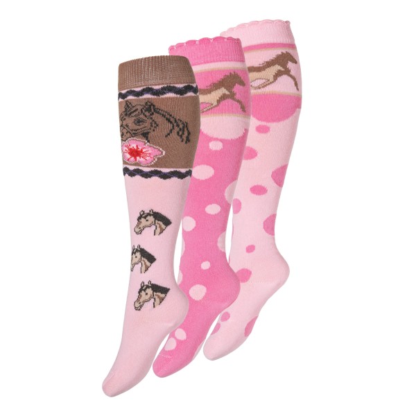 6 Pack Kids Knee high Socks Horse