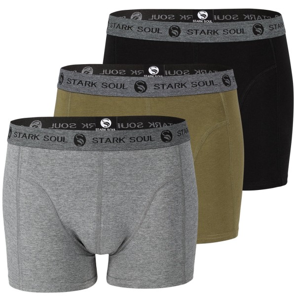 3 pack STARK SOUL® Men's Retro Boxer Shorts