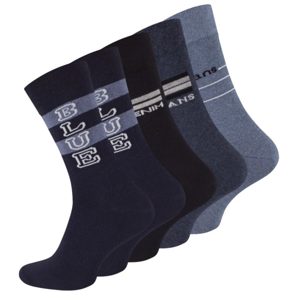 10 Pair Men Cotton Socks, JEANS Design